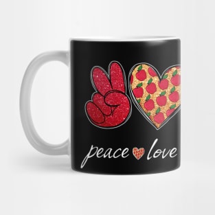 Peace Love Lunch Back To School Lunch Lady Cafeteria Worker Mug